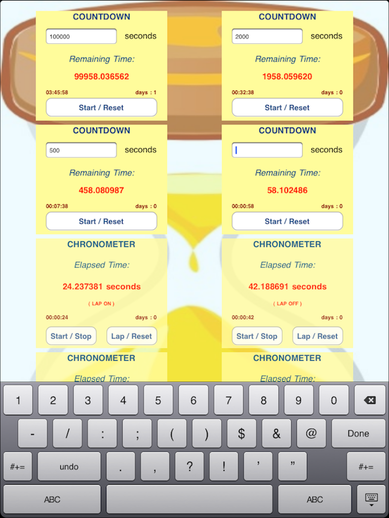 Chronometer and Countdown HD