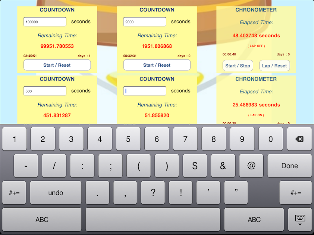 Chronometer and Countdown HD