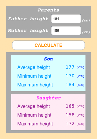 Son Height Calculator
